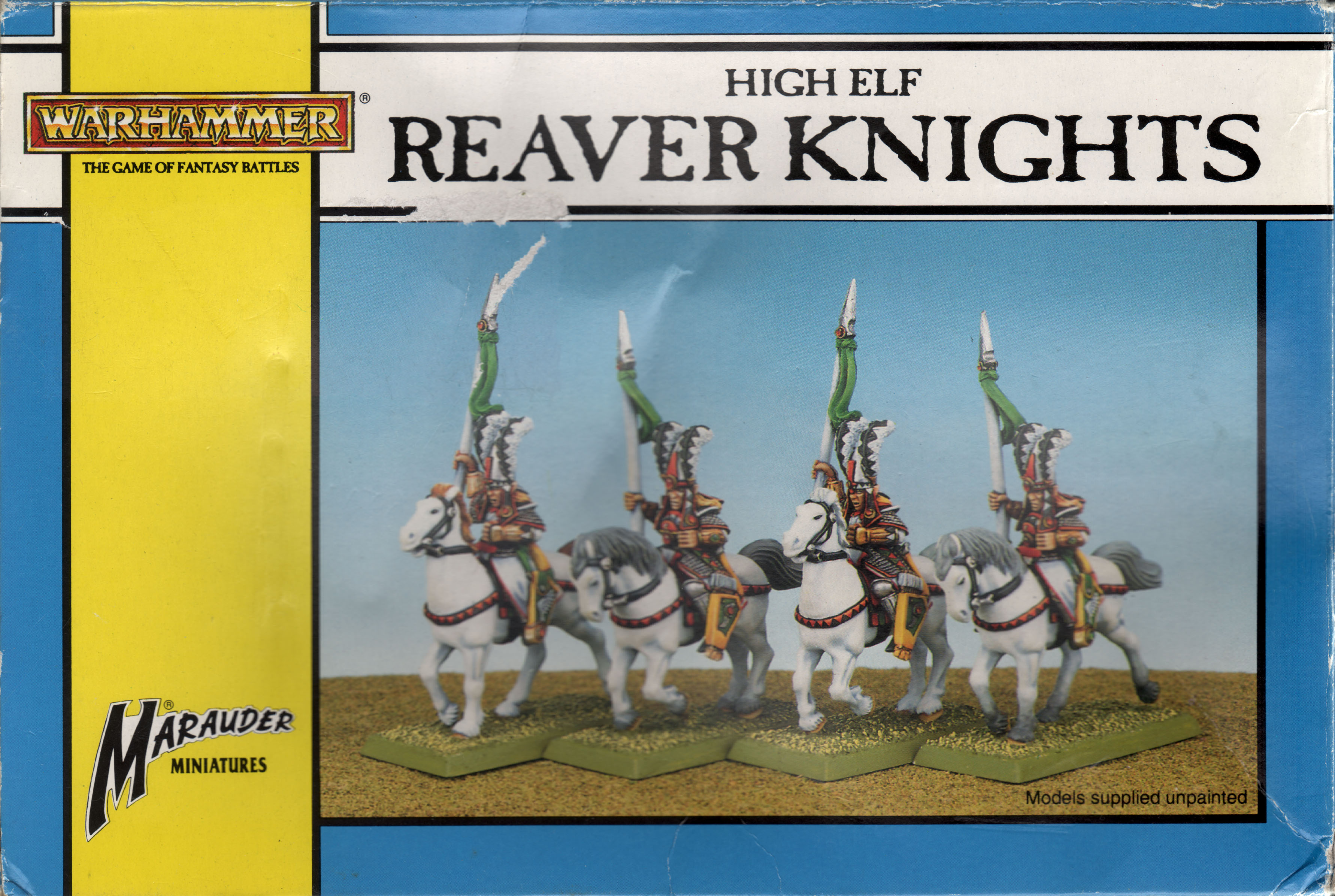Warhammer Marauder Miniatures ELVES Reaver Knight Heroes Mint, Sealed 
